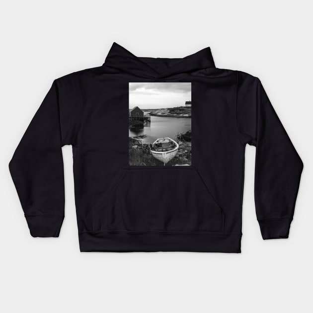 Peggy's Cove , Washed up Kids Hoodie by rconyard